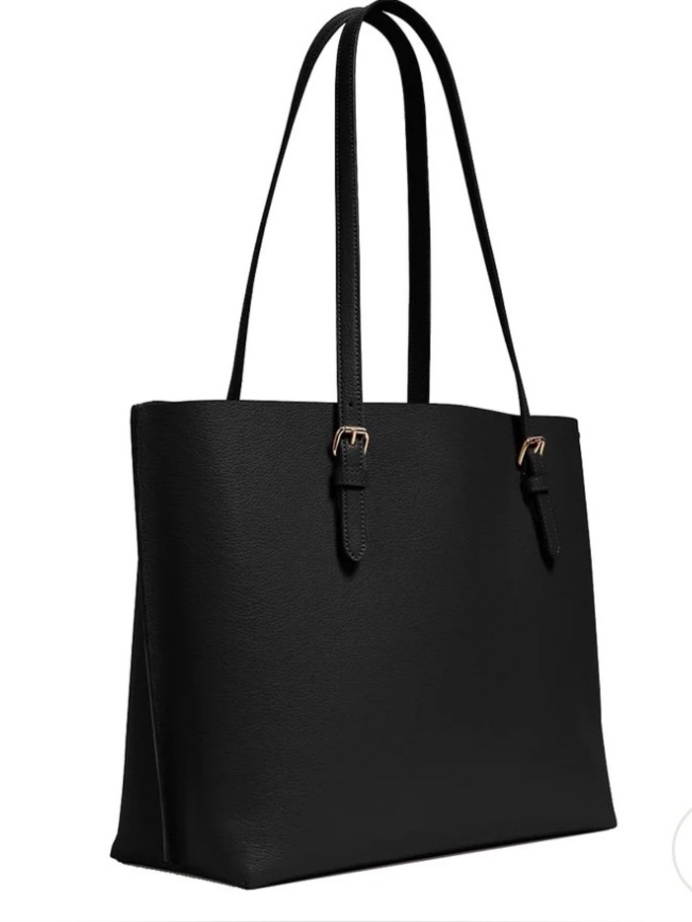 Coach Mollie Tote Bag in Black/ True Red 1671 - Picture 10 of 11